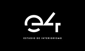 Logo e4 estudio interiorismo Miniatura blanca